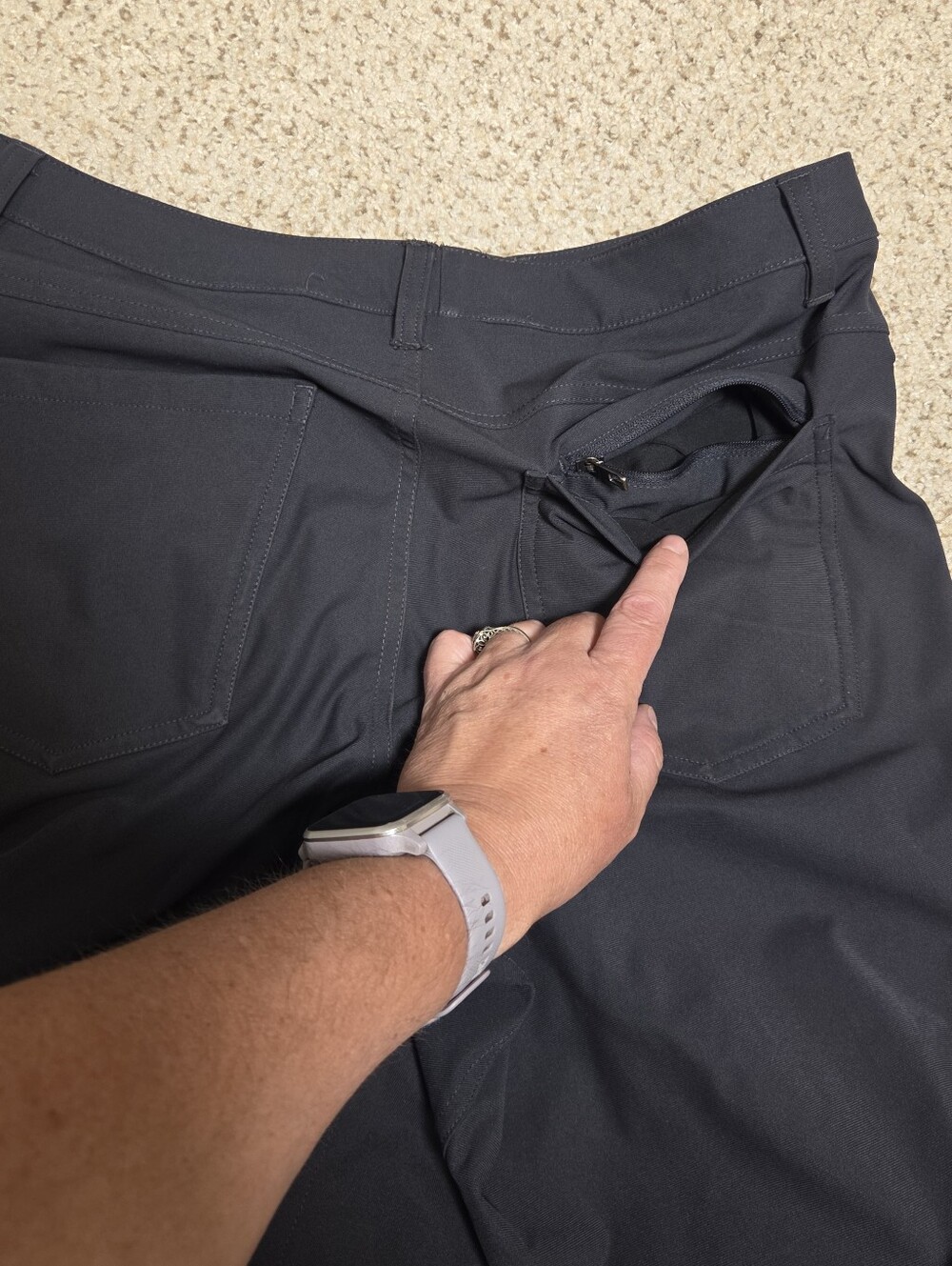 Lululemon ABC Pant Classic Warpstreme Men's Trouser Jeans Pockets 33 X 30 Gray - Picture 9 of 11